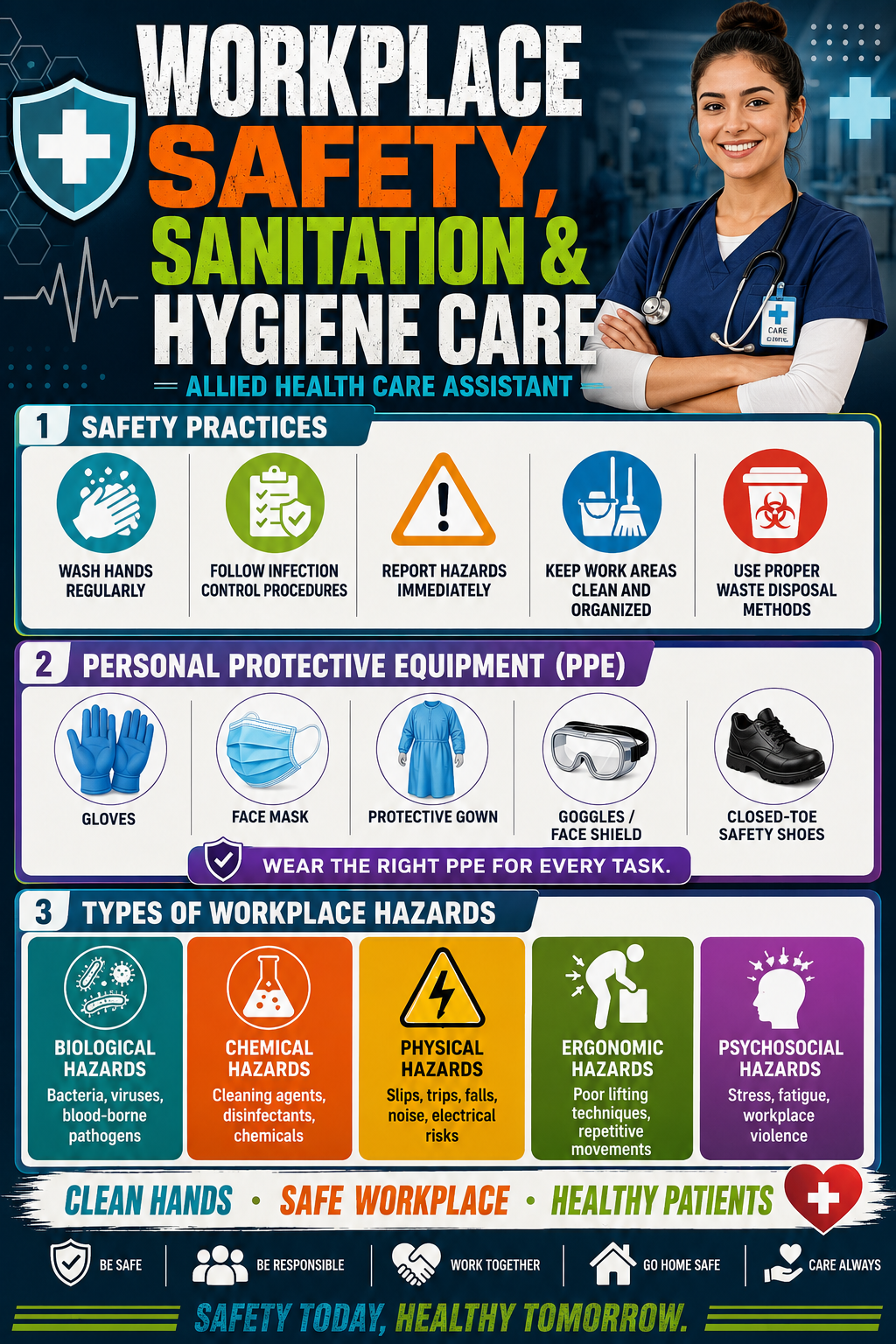 Workplace safety learning poster